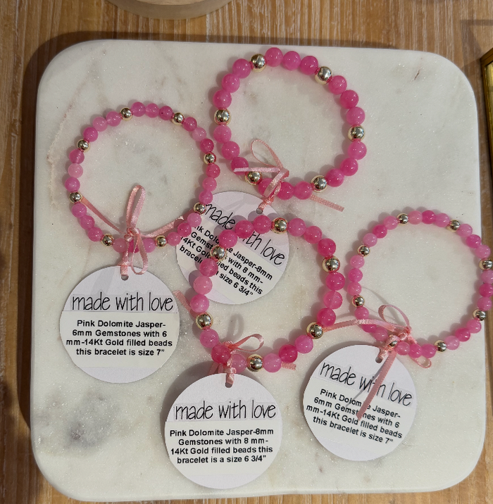 Pink Dolomite Jasper Gemstones by Kimberly Aman