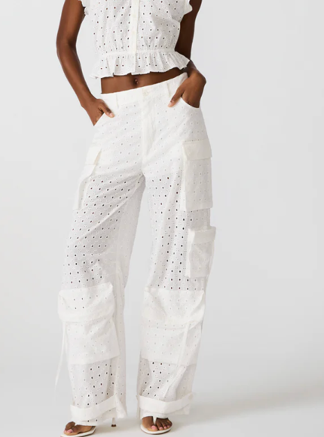 Duo Eyelet Pant by Steve Madden