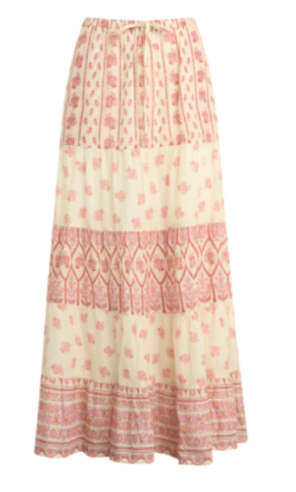 Patterned Maxi Skirt by Bila