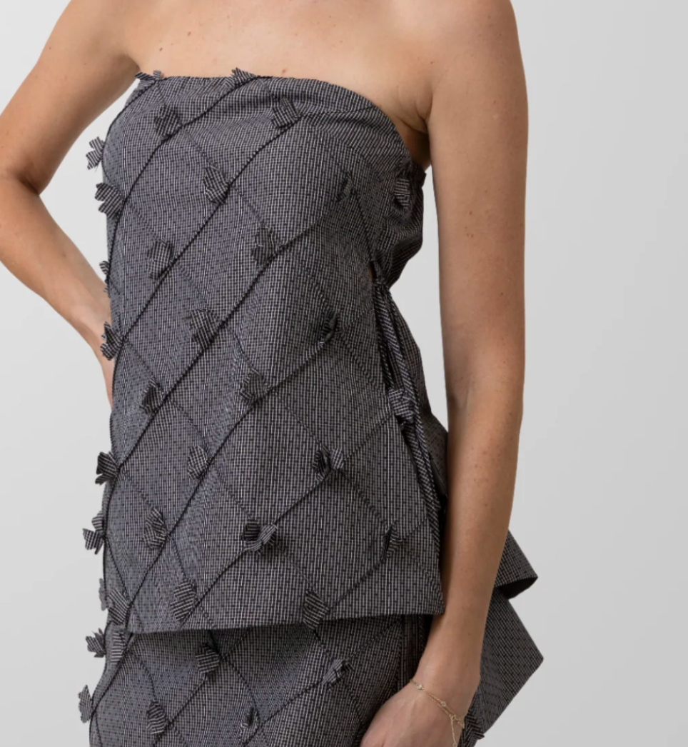 Thora Strapless Top by Line & Dot