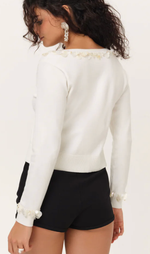 Seashell Collar Cardigan by For Love and Lemons
