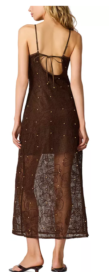 Brown Crochet Maxi Dress by Steve Madden