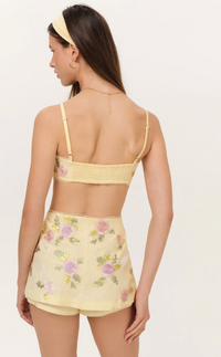 Amari Yellow Skort by For Love and Lemons