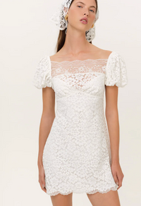 Jacqueline White Lace Mini Dress by For Love and Lemons