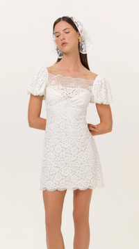 Jacqueline White Lace Mini Dress by For Love and Lemons