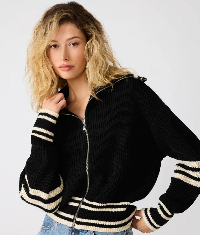 Dara Zipper Sweater By Steve Madden