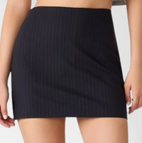 Black Striped Cindi Skirt by Steve Madden