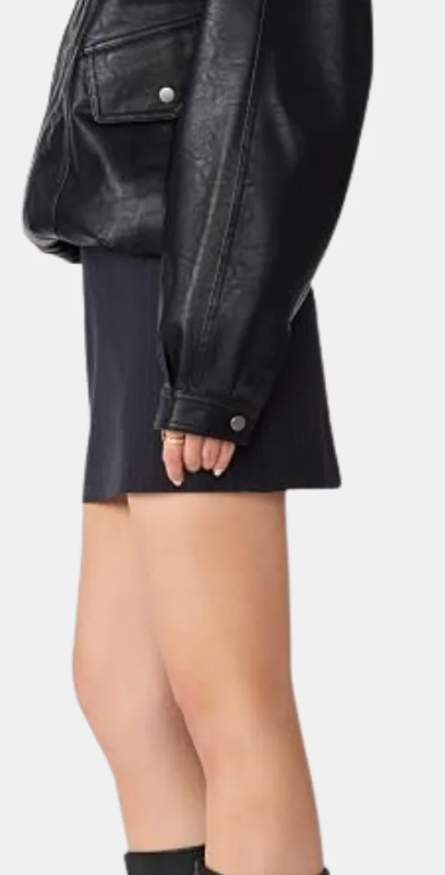Black Striped Cindi Skirt by Steve Madden