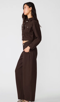 Dove Brown Denim Jacket by Steve Madden