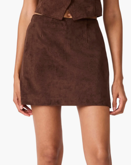 Cindi Faux Suede Skirt by Steve Madden