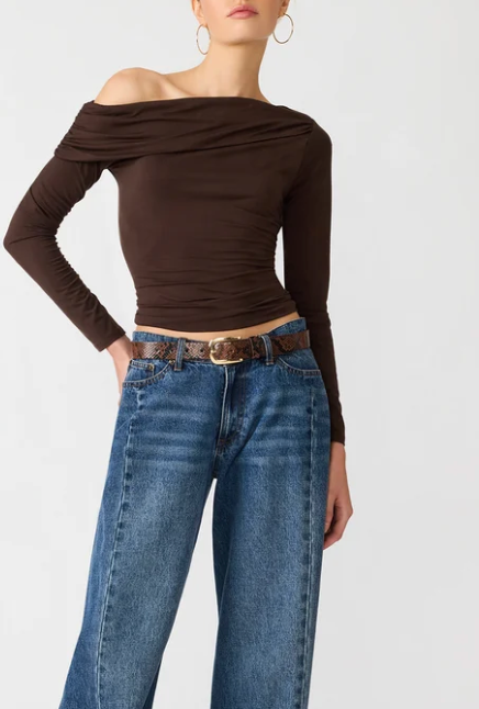 Ryder Knit Top by Steve Madden (available in black or brown)