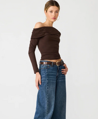 Ryder Knit Top by Steve Madden (available in black or brown)