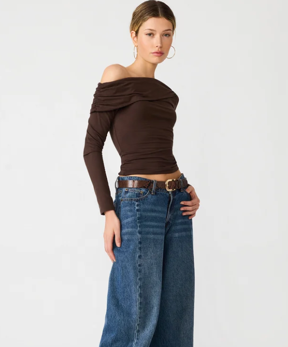 Ryder Knit Top by Steve Madden (available in black or brown)