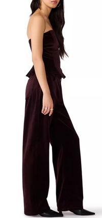 Dawnette Velvet Corset Top by Steve Madden