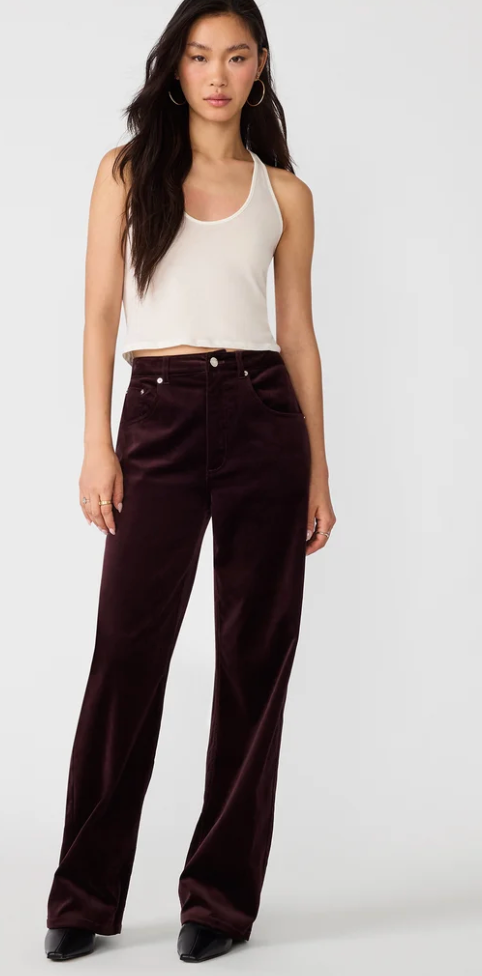 Sydnee Velvet Pant by Steve Madden