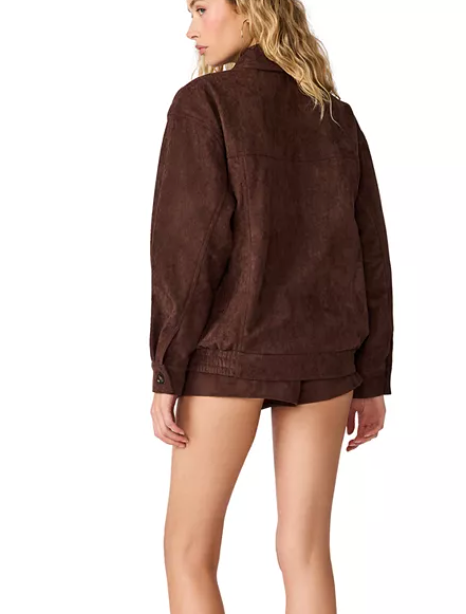 Henson Brown Faux Suede Jacket by Steve Madden