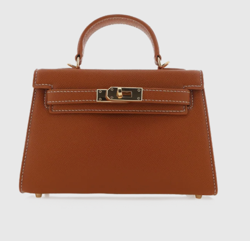 Tan Vegan Leather Bag by Billini