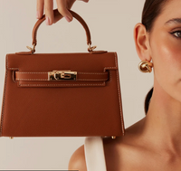 Tan Vegan Leather Bag by Billini