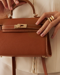 Tan Vegan Leather Bag by Billini