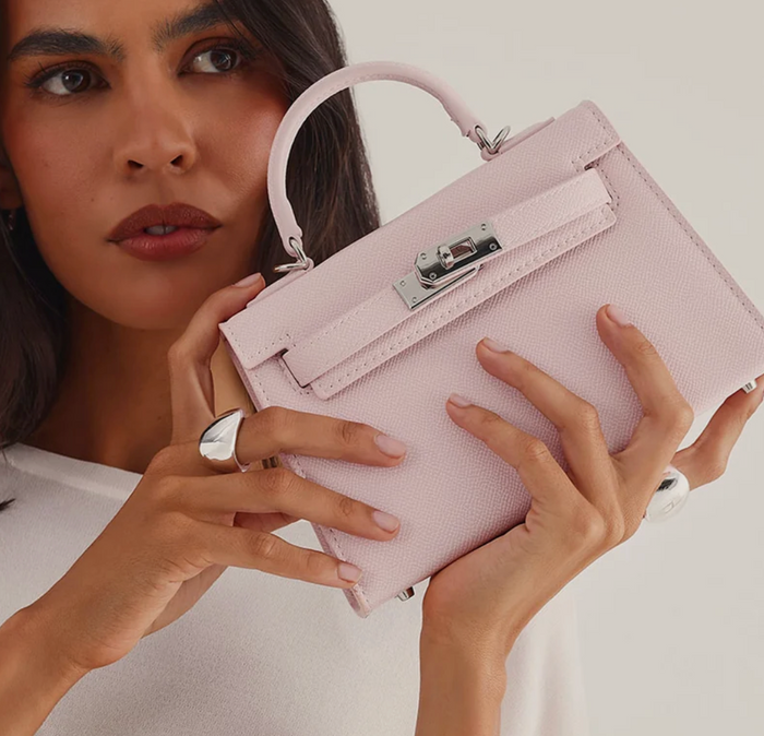 Pink Vegan Leather Bag by Billini