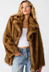 Kindra Faux Fur Jacket by Steve Madden