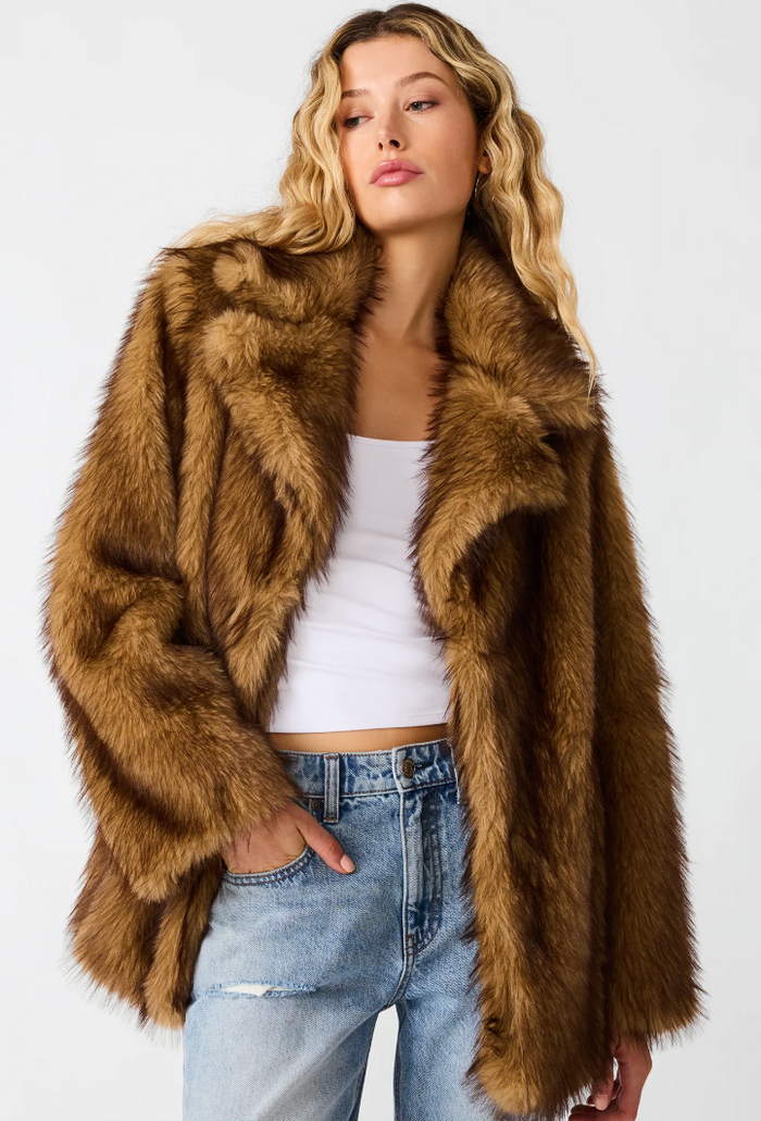 Kindra Faux Fur Jacket by Steve Madden