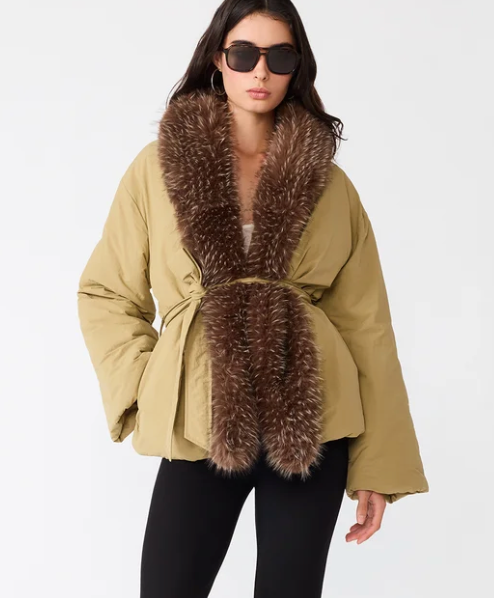Millarca Faux Fur Coat by Steve Madden