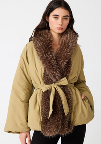 Millarca Faux Fur Coat by Steve Madden