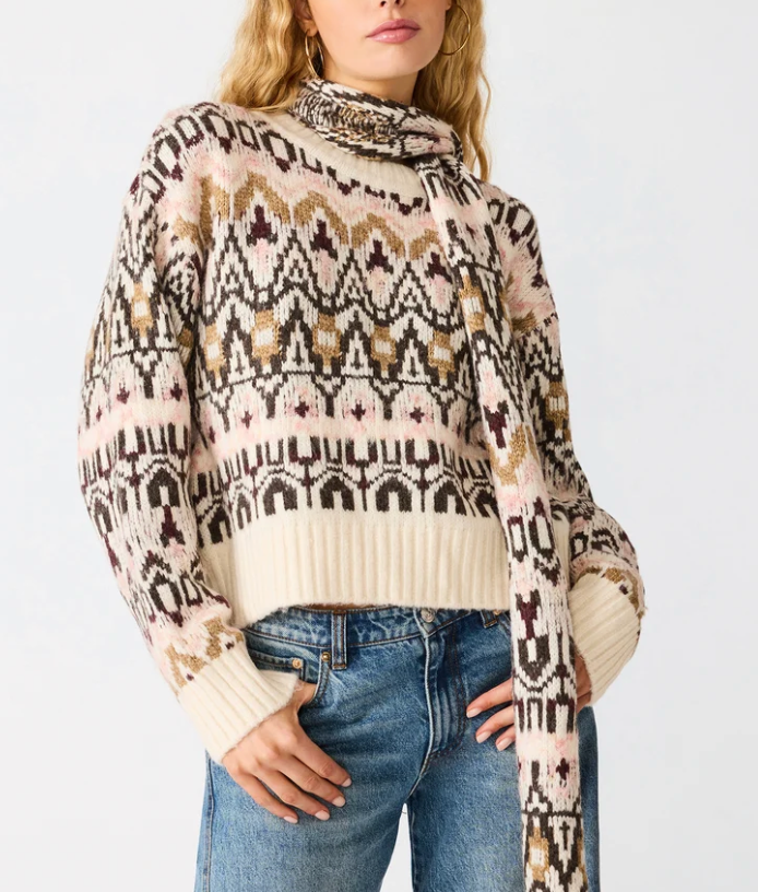 Mindie Sweater and Scarf Set by Steve Madden