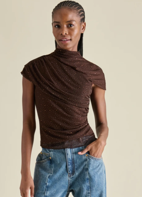 Everth Knit Mesh Top by Steve Madden