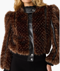 Pru Faux Fur Jacket by Steve Madden