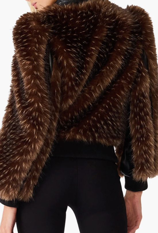 Pru Faux Fur Jacket by Steve Madden