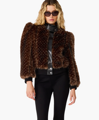 Pru Faux Fur Jacket by Steve Madden