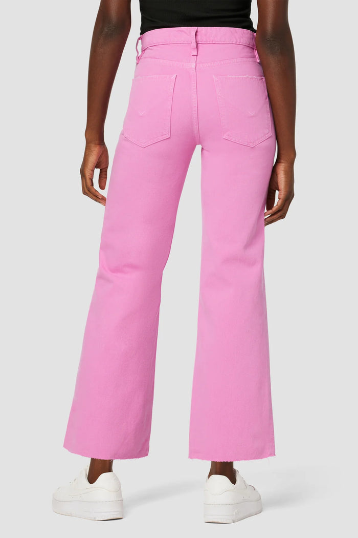 Rosie Wide Leg Jeans in Pink by Hudson Jeans