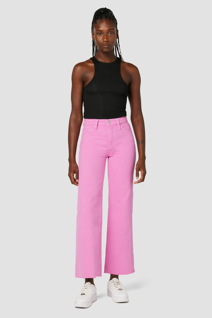 Rosie Wide Leg Jeans in Pink by Hudson Jeans