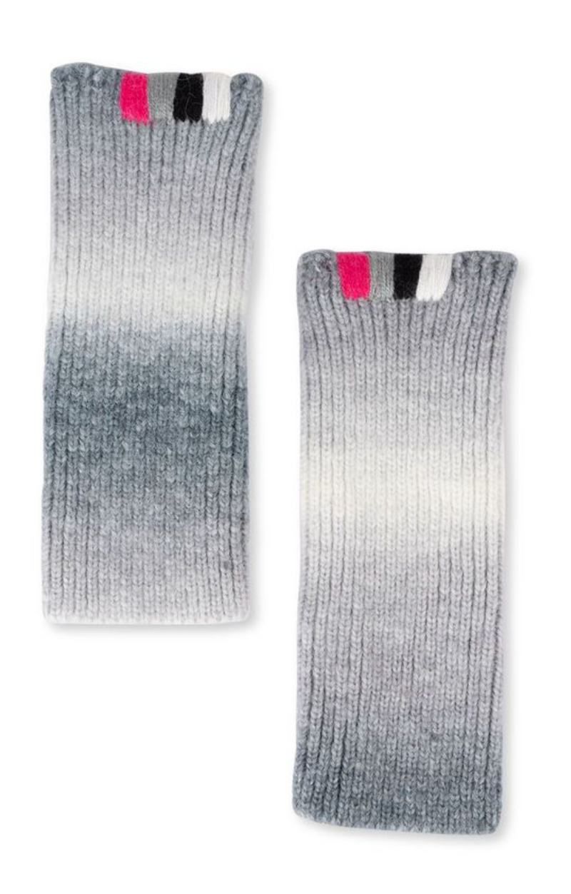 The Black/Grey Ombre Arm Warmer with Overstitching Glove