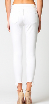 White Distressed Skinny Jean by Hidden Jeans