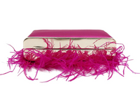 Feather Clutch and Crossbody Bag