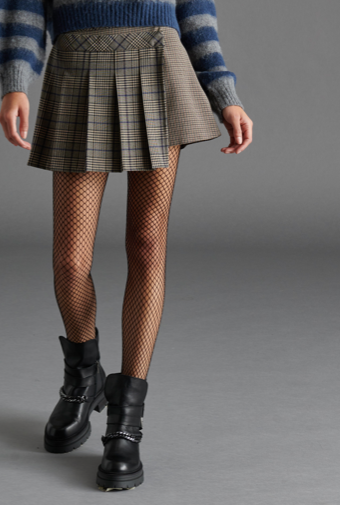 Plaid Pleated Mini Skirt by Steve Madden