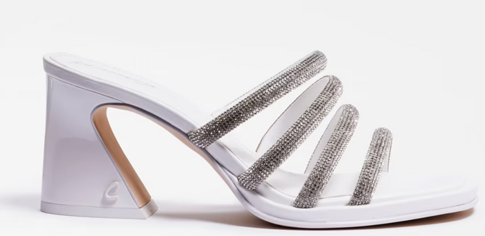 White Glitter Heel Shoe by Circus
