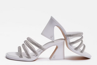 White Glitter Heel Shoe by Circus
