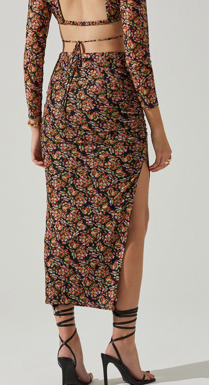 Floral Midi Skirt by ASTR the Label
