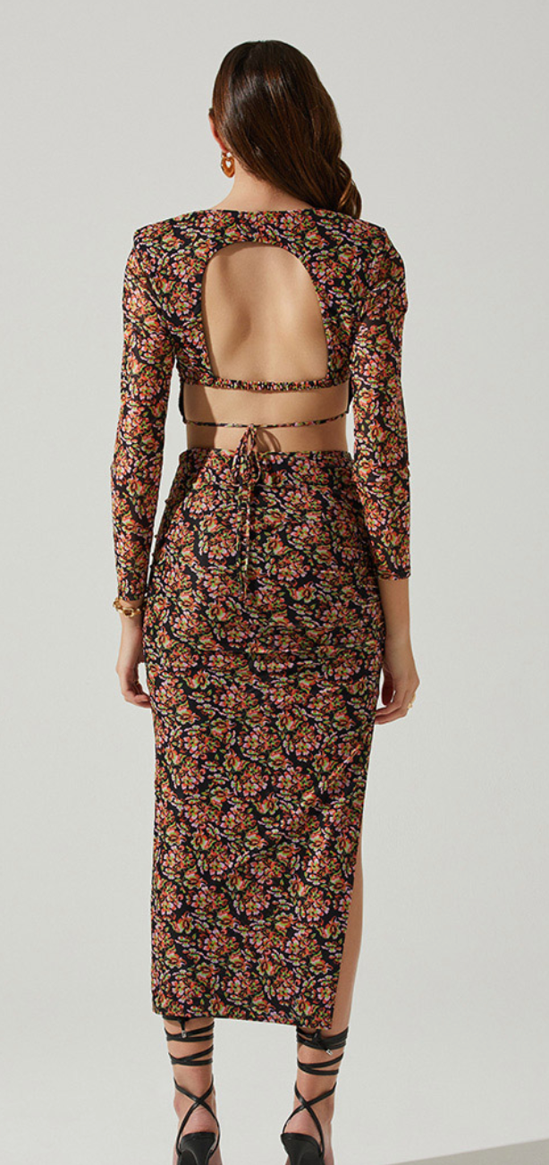 Floral Midi Skirt by ASTR the Label