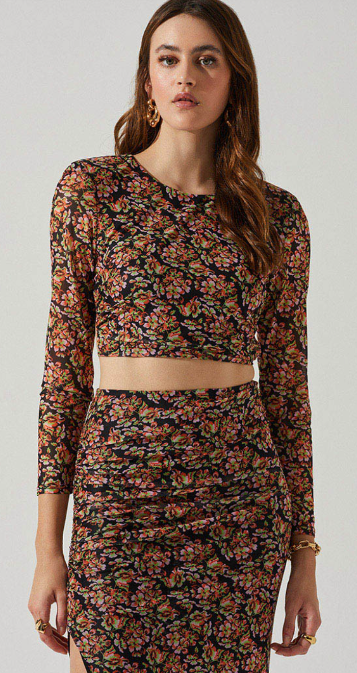 Floral Long Sleeve Top by ASTR the label