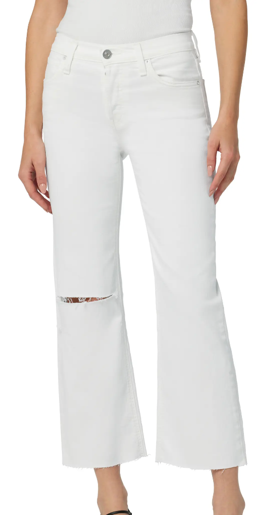 White Wide Leg Crop Jean By Hudson Jeans