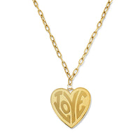 Love heart charm necklace